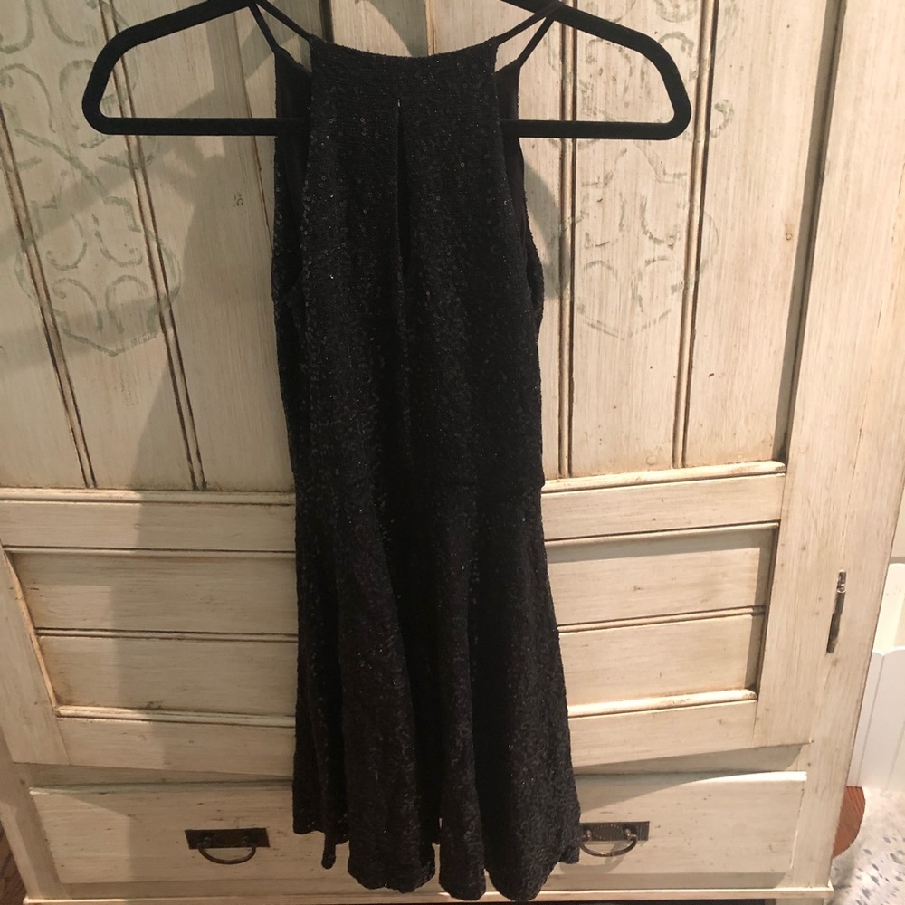 AQUA Black Sequin Dress - Picture 5 of 6